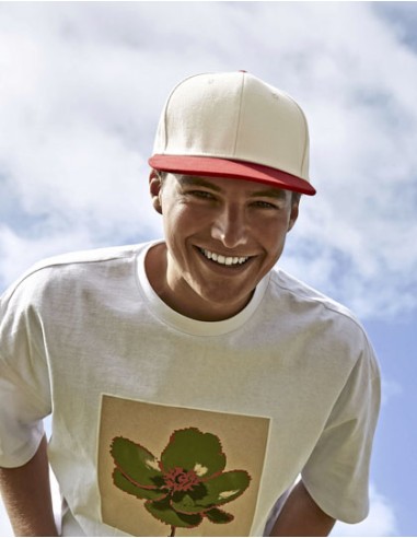 BEE-B662-Contrast Flat Peak 6 Panel Cap